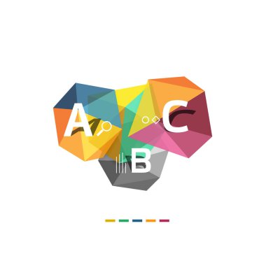 ABC infographics vektör