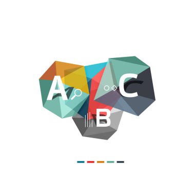 ABC infographics vektör
