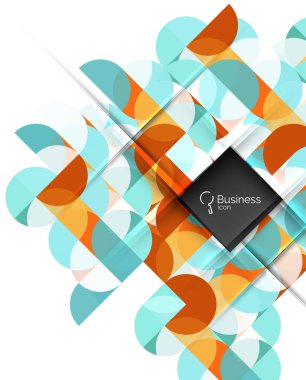 Geometrik şekil üzerinde beyaz vektör