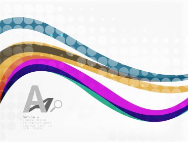 Vektör noktalı dalga şablonu