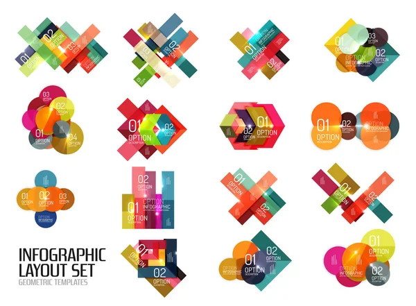 Set of buiness infographics templates — Stock Vector