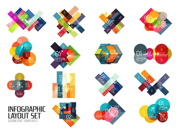 Set of buiness infographics templates — Stock Vector