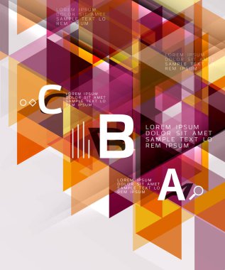 vektör üçgeni soyut arkaplan