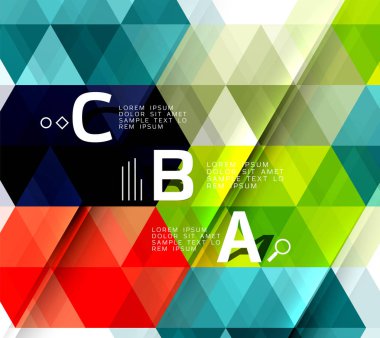 vektör üçgeni soyut arkaplan