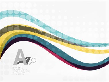 vektör soyut dalga satır arka plan