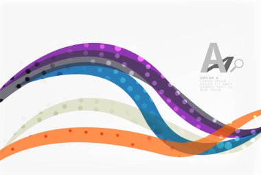 Noktalı eğri dalgalar vektör