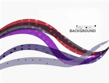 Vektör noktalı dalga şablonu