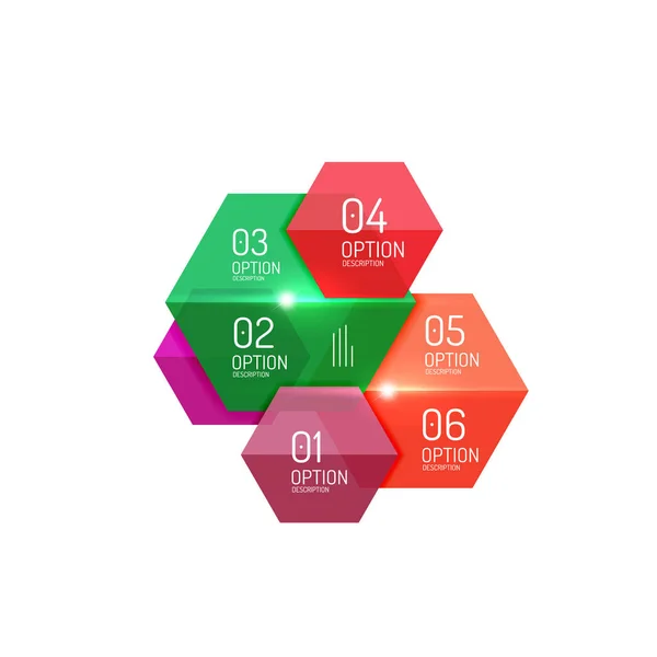 Modelos de design de layout infográfico de papel —  Vetores de Stock