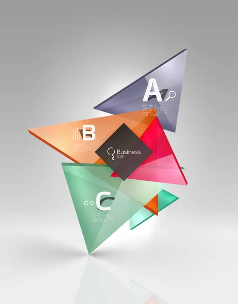 3D üçgen arka plan vektör — Stok Vektör