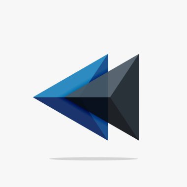 Boş üçgen düzeni iş şablonu