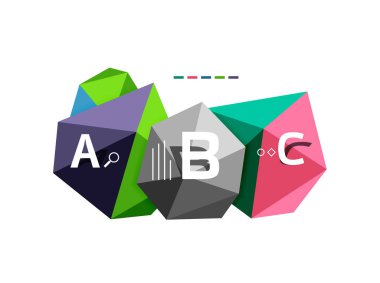 ABC infographics vektör