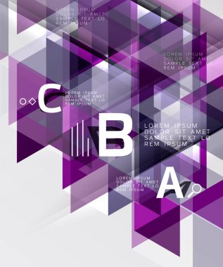 vektör üçgeni soyut arkaplan