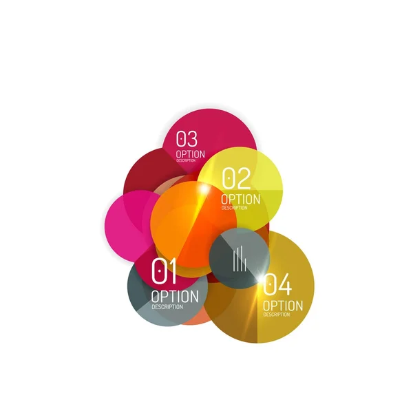 Infographics geometrik iş şablonu — Stok Vektör