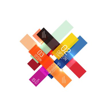 Soyut vektör iş geometrik infographics