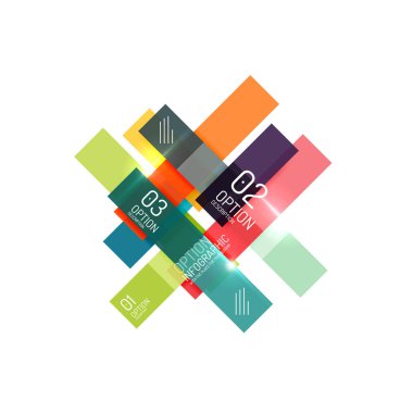 Soyut vektör iş geometrik infographics