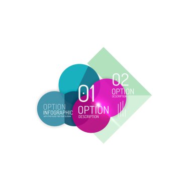 Soyut vektör iş geometrik infographics