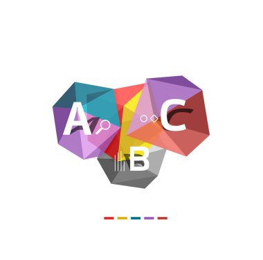 ABC infographics vektör