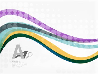 vektör soyut dalga satır arka plan