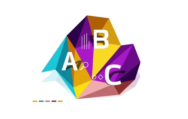 ABC infographics vektör — Stok Vektör