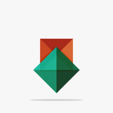 Vektör boş soyut kareler arka plan