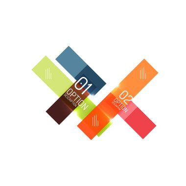 Infographics geometrik iş şablonu