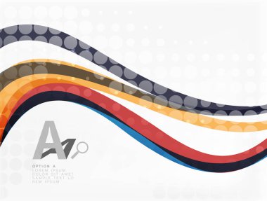 Vektör noktalı dalga şablonu