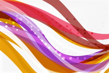 Renkli dalga çizgili ve çizgiler