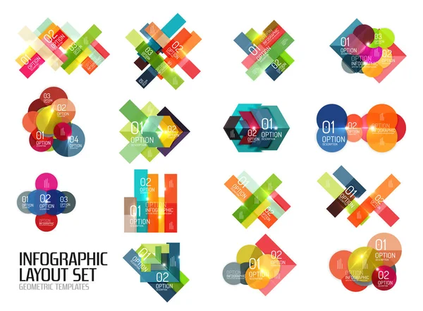 Set of buiness infographics templates — Stock Vector