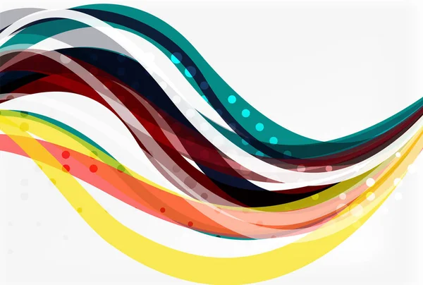 Färgglada våg abstrakt bakgrund — Stock vektor
