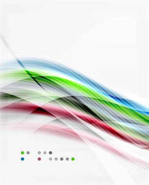 Parlak parlak dalga hatları, renkli çizgiler bulanık