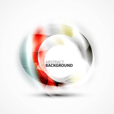 Parlak bulanık cicrle şablonu