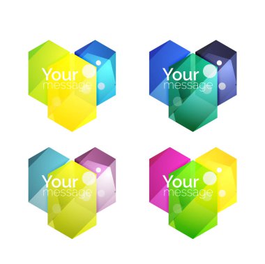 Vektör parlak boş web seçenek kutuları