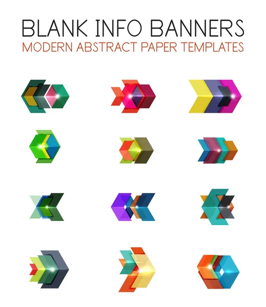 Banners, business backgrounds and presentations infographics — Stock Vector