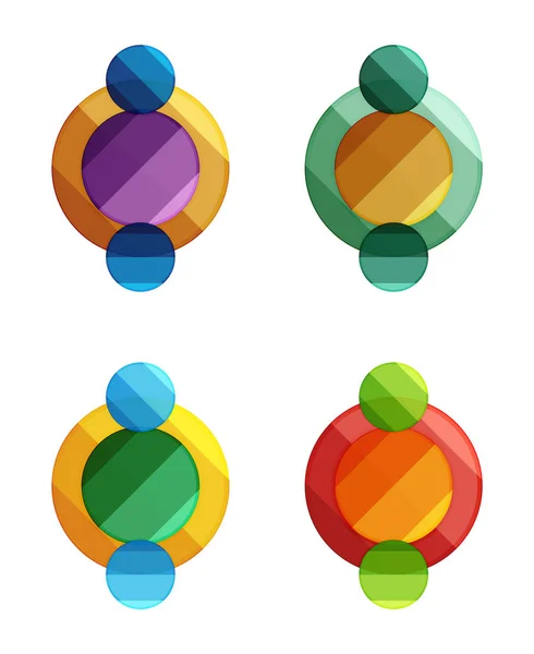 Баннеры векторных кругов — стоковый вектор