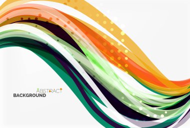 Zarif renkli dalga, çizgili