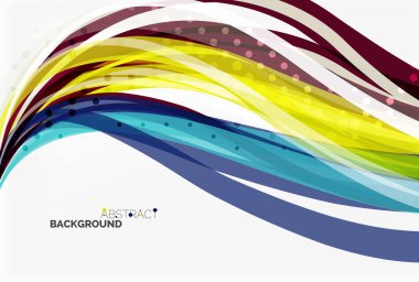 Zarif renkli dalga, çizgili