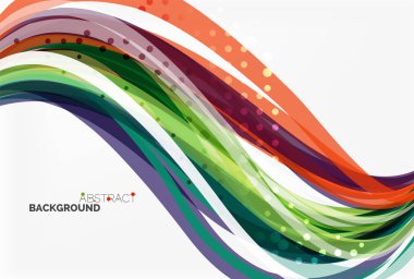 Vektör geometrik akan çizgileri arka plan soyut