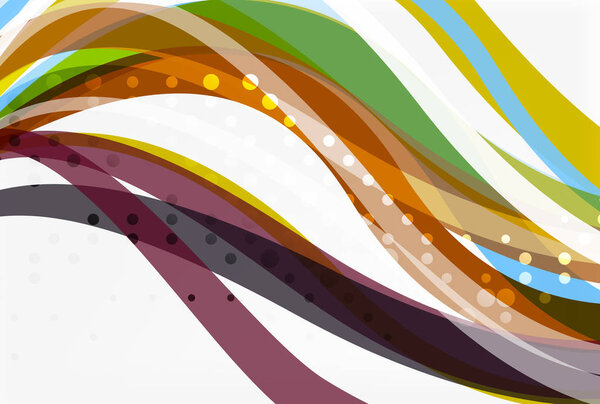 Colorful stripes on light background