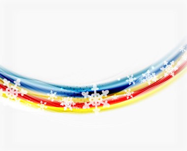 Noel ve yeni yıl iş dalga şablonu