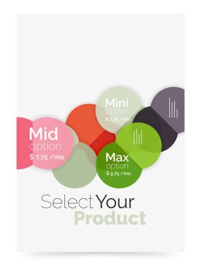 Seçeneği seçme Infographic afiş