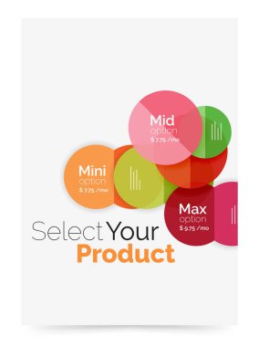 Seçeneği seçme Infographic afiş