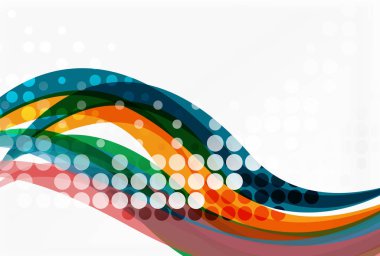 Vektör noktalı dalga şablonu