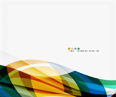 Modern yaratıcı eğri arka plan kopya alanı ile