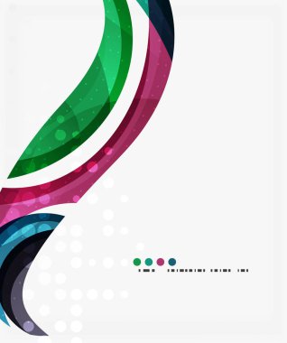 İş kurumsal dalga arka plan, el ilanı, broşür tasarım şablonu