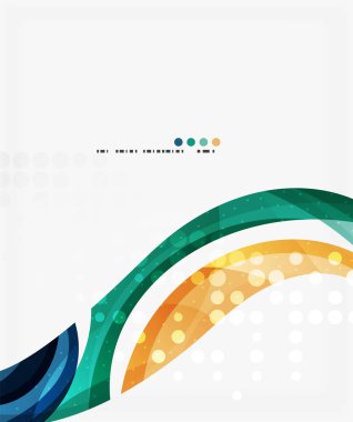 Renkli zarif akan dalga