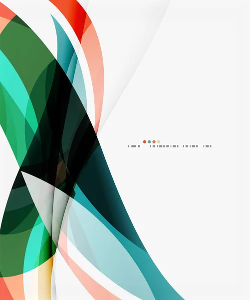 Colorato elegante onda layout creativo — Vettoriale Stock