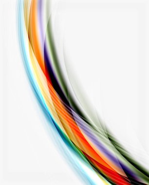 Parlak beyaz boşluk dalga