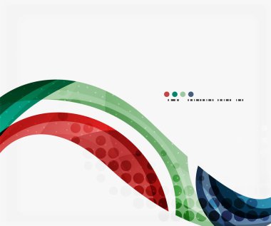 Renkli zarif akan dalga