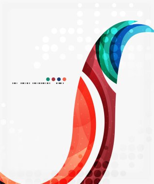 Renkli zarif akan dalga