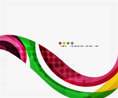 Renkli zarif akan dalga